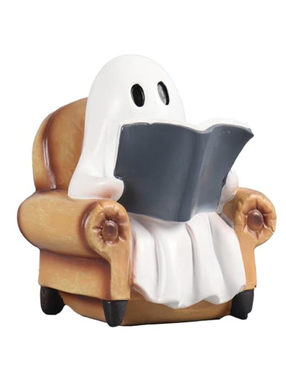 Reading Book Figurines Ghosts Halloween Decor Cute Decor Halloween